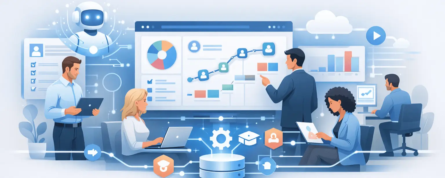 Современная система управления обучением персонала (LMS) с ИИ для автоматизации обучения и онбординга